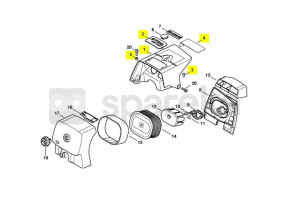 Capot moteur ms 650 1122-080-1609