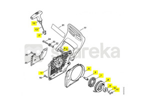 Carter lanceur avec lanceur 1140-080-2103