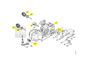 Carter moteur ms 210 1123-020-3033