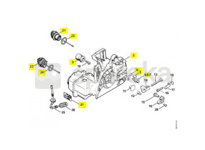 Carter moteur ms 210c-be 1123-020-3034