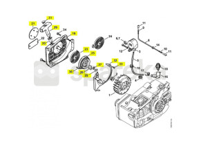 Carter vent. av. lanceur 1129-080-2105