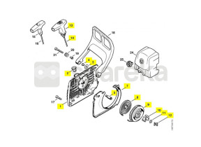 Carter ventilateur+lanceur 1135-080-2102