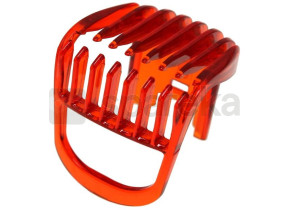 Comb asterix red transparant 422203630981