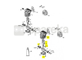 Cylindre av. piston d.38 mm 1139-020-1201