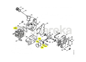 Cylindre+piston d. 40 1129-020-1201