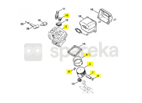 Cylindre+piston d 42/ms 240 1121-020-1212