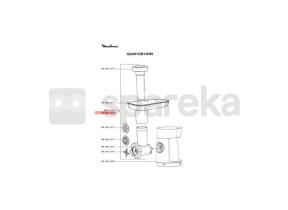 Hachoir complet blanc MS-0A13351