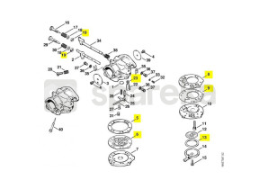 Jeu de pieces carburateur 1106-007-1060