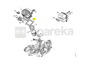 Joint embase cylindre 1141-029-2302