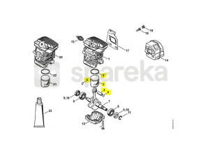 Piston complet d.38mm 1139-030-2006