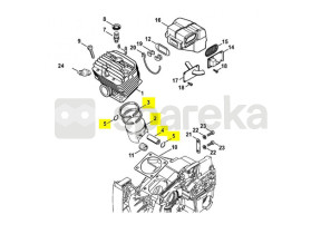 Piston complet d. 60mm 1124-030-2007