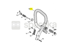 Poignee tubulaire c-be 1141-791-1702