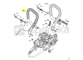 Poignee tubulaire ms 261w 1141-790-1700