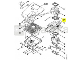 Tringlerie des gaz 1110-182-1506